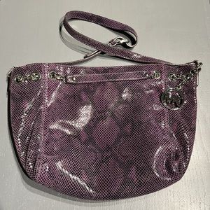 Rare! Michael Kors Purple Snakeskin Purse